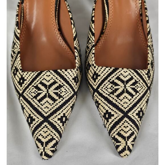 ASOS DESIGN SHERLOCK CREAM & BLACK MULES – 3" MID HEEL – SIZE US 6 – POINTED TOE - Picture 10 of 10